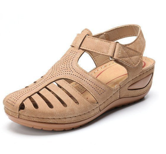 Damen Bequeme Luftige Sandalen mit verstellbarem Riemen und ergonomischer Sohle EB