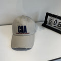 Herren-Baseballcap mit Distressed-Optik und Motivations-Stickerei