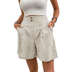 Damen Shorts mit tailliertem Schnitt und praktischen Taschen EB