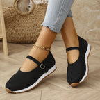 Damen Atmungsaktive Ballerinas mit dekorativem Lochdesign EB