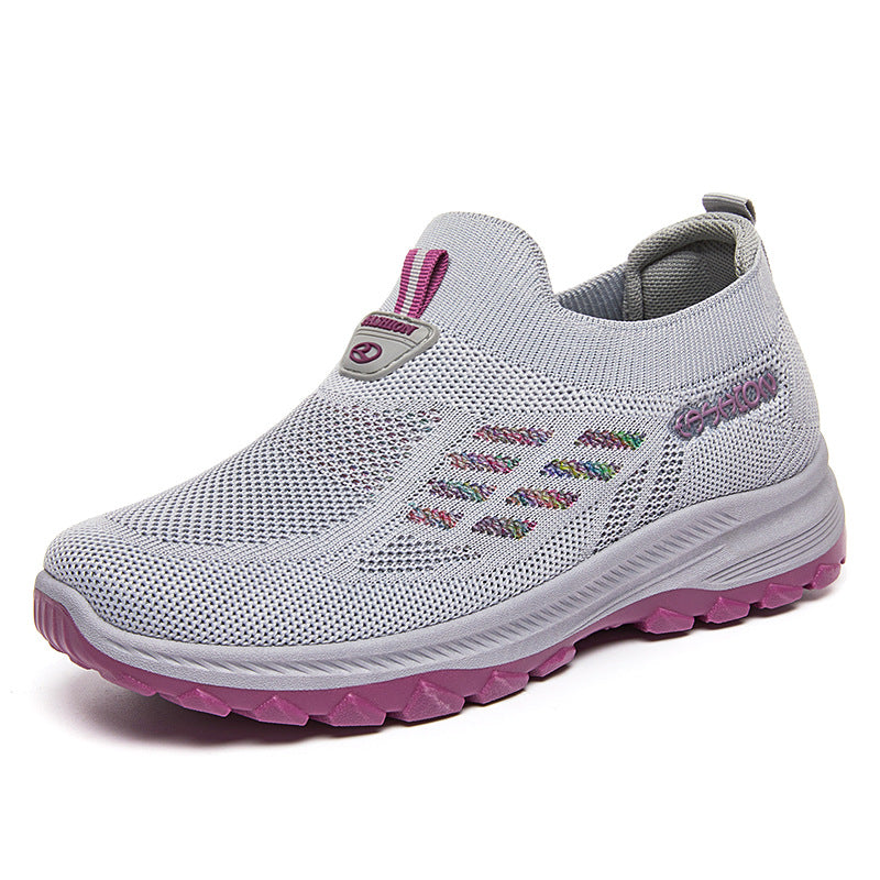 Damen Bequeme Slip-On Laufschuhe mit rutschfester Sohle EB