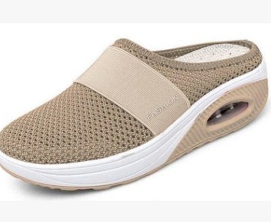 Damen bequeme Clogs mit atmungsaktiver Mesh-Oberfläche und dämpfender Sohle EB