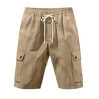 Lässige Cargo-Bermudashorts für Herren mit elastischem Bund
