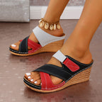 Damen Bequeme Keil-Sandalen EB