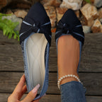 Damen Ballerina mit elegantem Schleifen-Design EB
