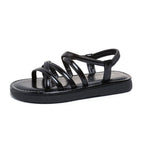 Damen bequeme Sommerschuhe mit verstellbarem Riemen EB