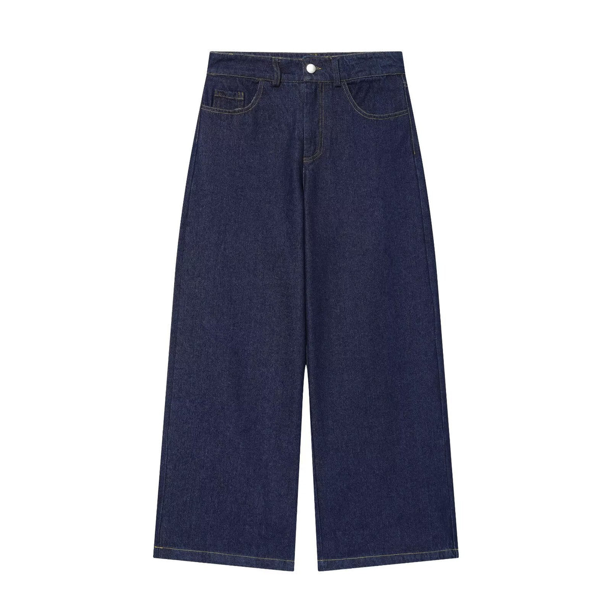 High-Waisted Jeansshorts für Damen mit weitem Bein