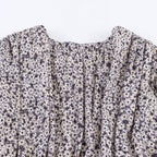 Damen Blumenkleid mit raffinierten Volants und elastischem Taillenbund EB