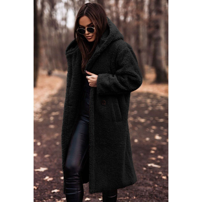 Damen Kuscheliger Teddy-Mantel EB