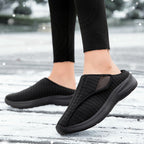 Damen Bequeme Slip-On Hausschuhe mit rutschfester Sohle EB