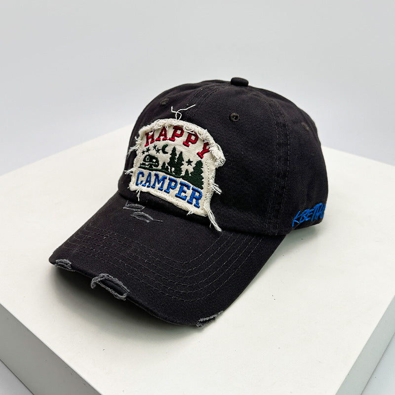 Distressed Camping-Cap für Herren