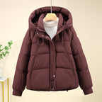 Damen hochwertige wattierte Funktionsjacke mit Kapuze und isolierenden Einsätzen EB