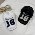 Herren-Baseballkappe aus Distressed-Denim