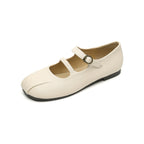 Damen Ballerinas mit eleganter Schnalle und hochwertigem Leder EB