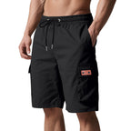 Herren Cargo-Shorts mit elastischem Bund und praktischen Taschen EB