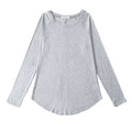 Damen lässiges Langarm-T-Shirt EB