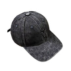 Distressed-Denim-Baseballcap für Herren