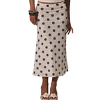 Damen Eleganter Maxirock mit Punkten EB