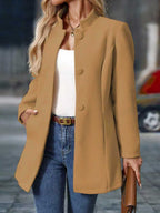 Damen klassischer und eleganter Mantel EB