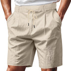 Knielange, leichte Funktionsshorts für Herren mit elastischem Bund