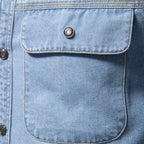 Herren Denim Hemd mit zwei Brusttaschen und modischem Schnitt EB