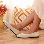 Damen elegante Ballerinas aus atmungsaktivem Mesh-Material EB