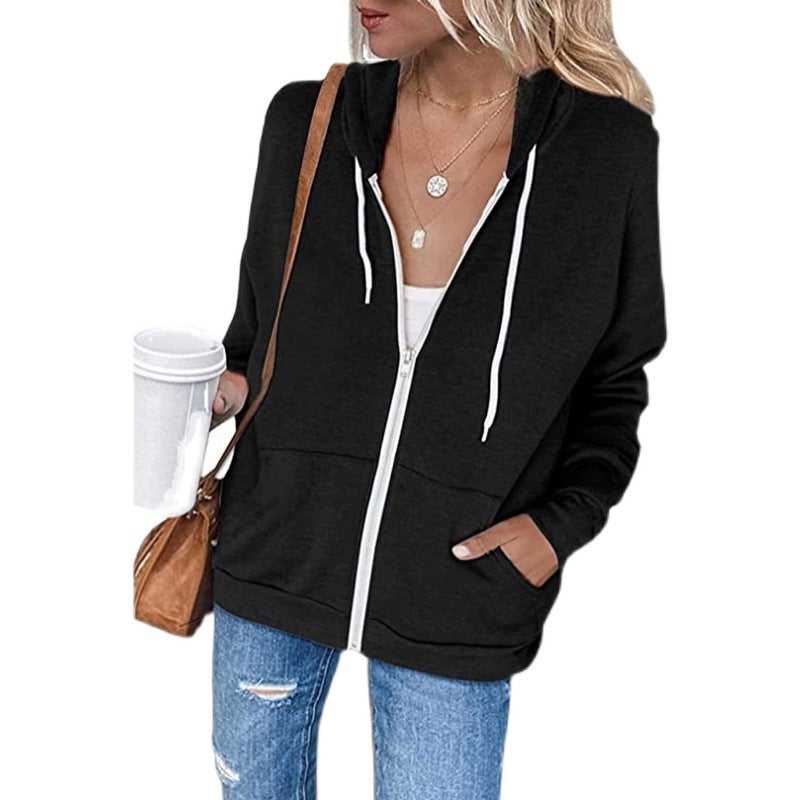 Damen Kapuzenjacke mit weichem Fleece und praktischen Taschen EB