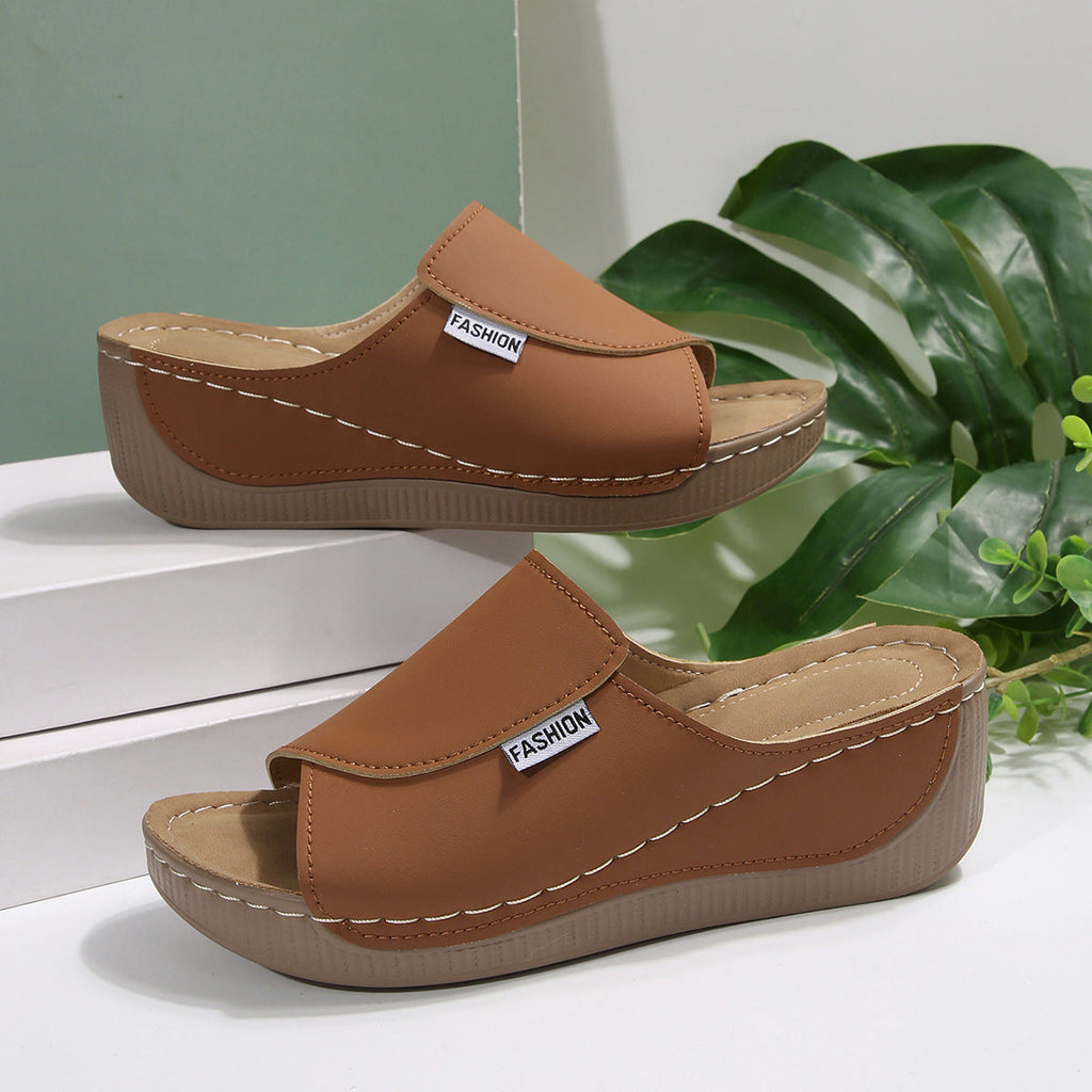 Damen bequeme Clogs mit modischem Riemendesign EB