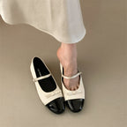 Damen Elegante Ballerinas mit dekorativer Schleifenverzierung und hochwertiger Lederoberfläche EB