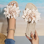 Damen Badeschuhe mit floralem Dekor EB