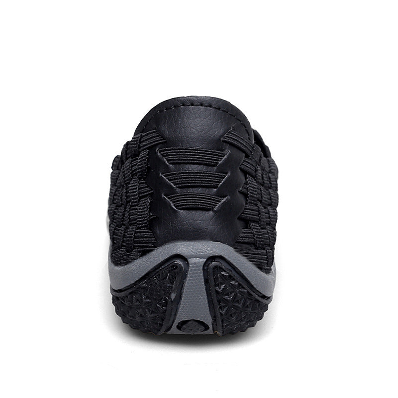 Damen Bequeme Freizeit-Slipper mit elastischer Netzstruktur und rutschfester Sohle EB