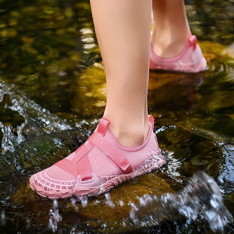 Damen Aqua-Fitness-Schuhe mit elastischen Riemen und atmungsaktivem Obermaterial EB