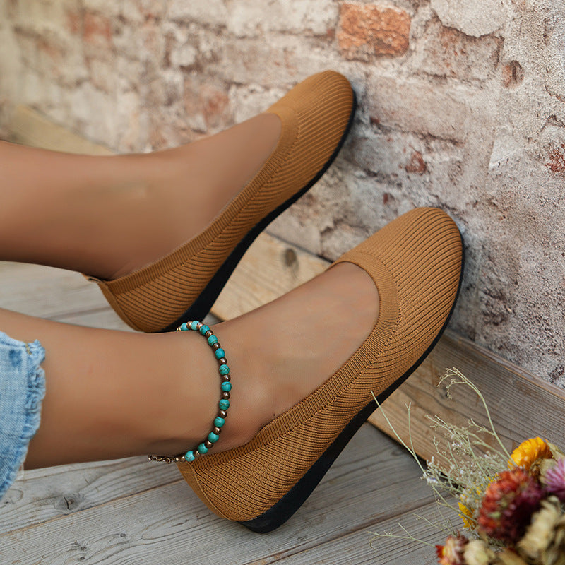 Damen Ballerinas mit flexiblem Obermaterial und rutschfester Sohle EB