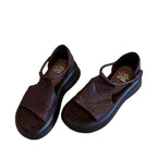 Damen bequeme Sandalen mit elastischem Riemen und komfortablem Fußbett EB