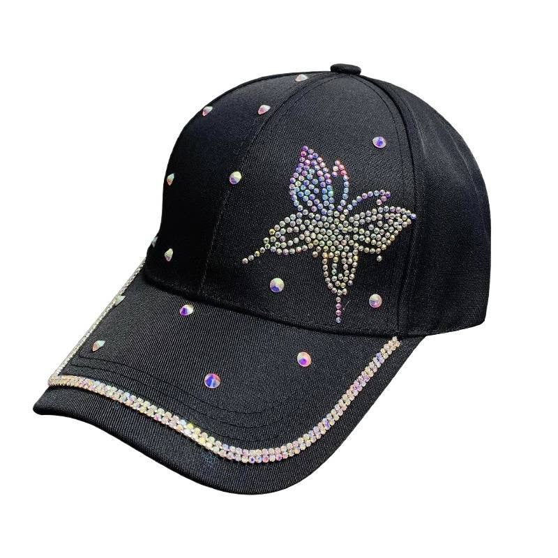 Damen-Baseballkappe mit Strasssteinen