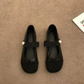 Damen Bequeme Ballerinas mit Elegantem Schnallen-Detail EB