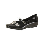 Damen Ballerina-Schuhe mit elegantem Blüten-Design und komfortablem Riemchen EB