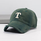 Herren-Denim-Cap mit Distressed-Optik