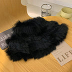 Luxuriöse Kunstfell-Beanie