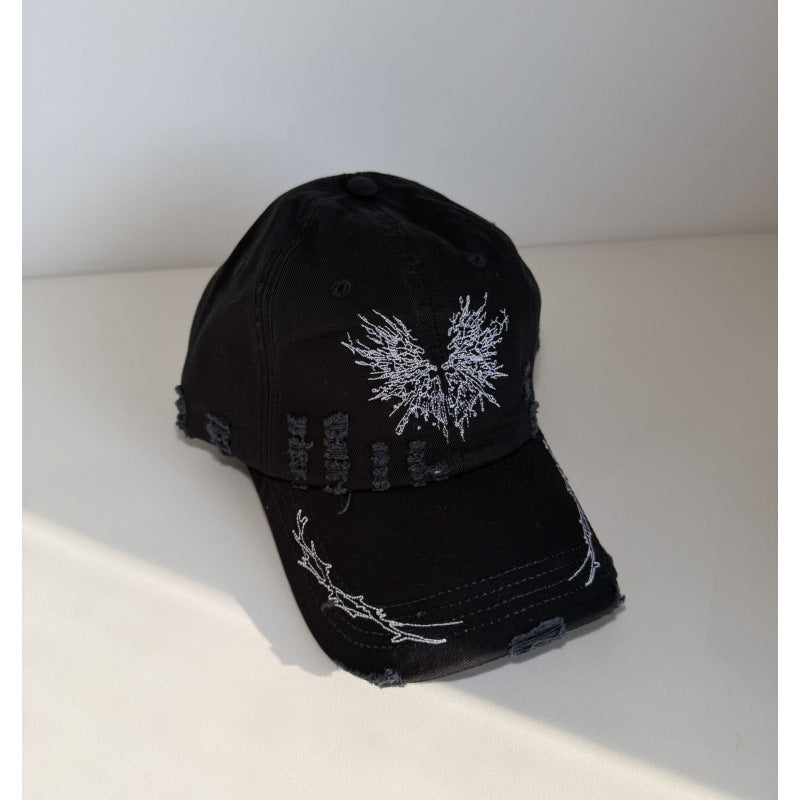 Snapback-Cap für Damen mit Grafik und Distressed-Optik