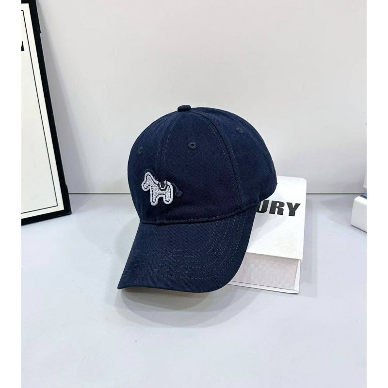 Verspielte Baseballkappe mit Pony-Stickerei