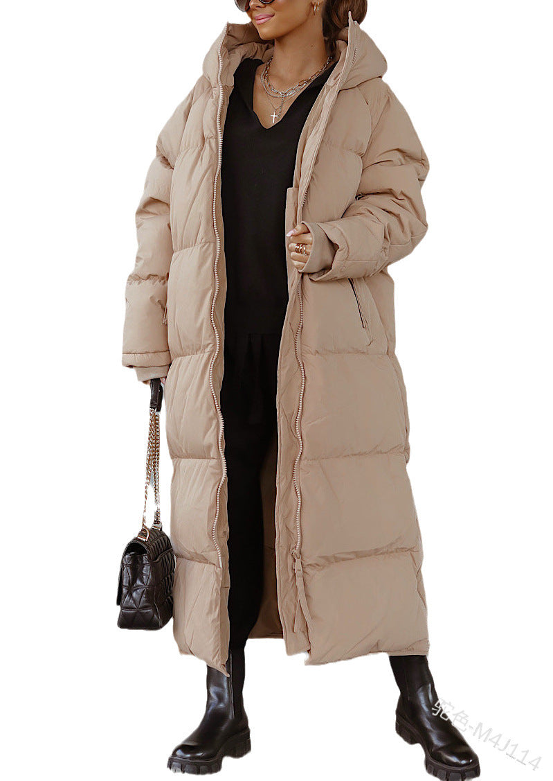 Damen Lange gesteppte Winterjacke EB