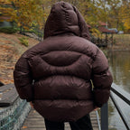 EB | Damen Gesteppte Winterjacke mit Oversized Kapuze – Warm, Wasserabweisend & Modern