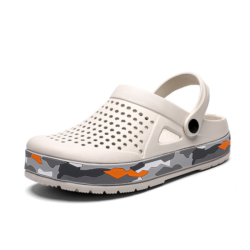 Damen Bequeme und luftdurchlässige Clogs mit modischer Sohle EB