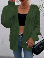 Damen Grober Strickcardigan mit tiefen Taschen und lässigem Schnitt EB