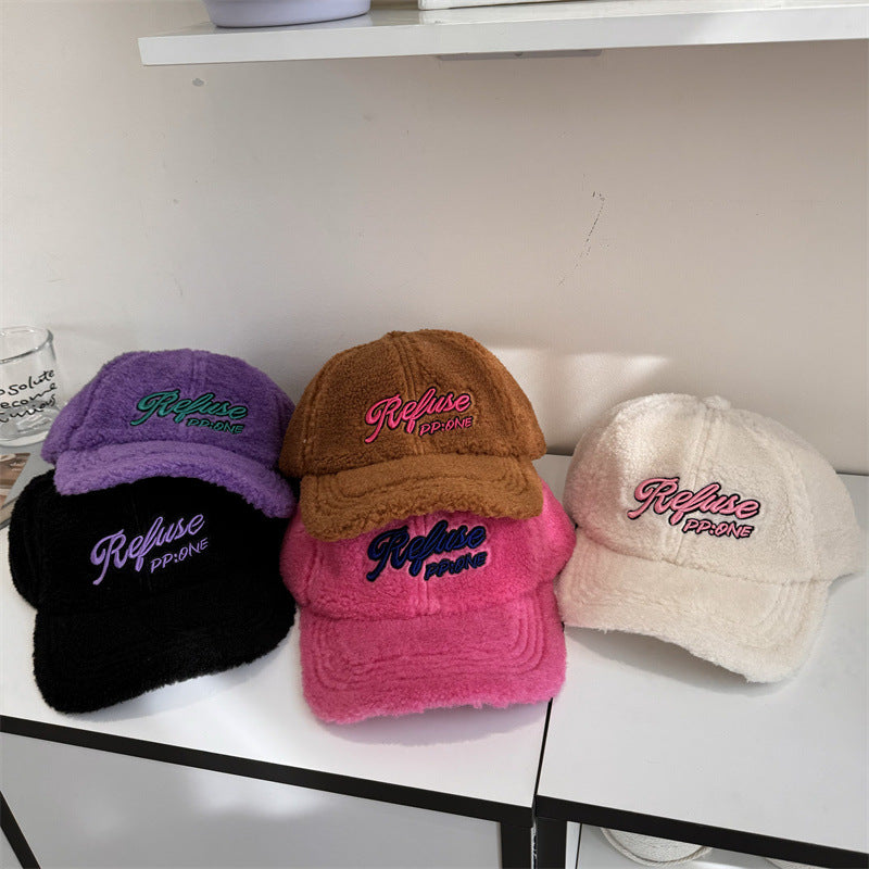 Flauschige Baseball-Cap für Damen