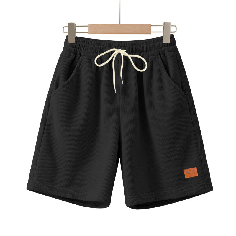 Lässige Bermuda-Shorts für Herren aus strukturiertem Baumwollmix
