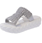 Damen Bequeme Kork-Sandalen mit innovativem Design und rutschfester Sohle EB