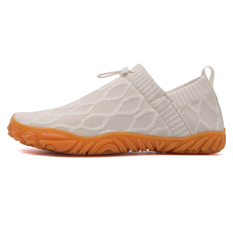 Damen bequeme Slip-On Laufschuhe mit strapazierfähigem Obermaterial und rutschfester Sohle EB