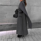 Damen eleganter Umhangmantel mit doppelt gefüttertem Design EB